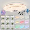 Lindero Plafoniera LED Bianco, 2-Luci, Telecomando, Cambia colore