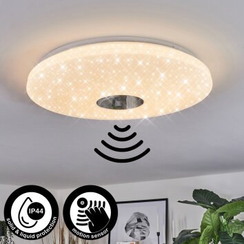 Shoi Plafoniera LED Bianco, 1-Luce, Sensori di movimento