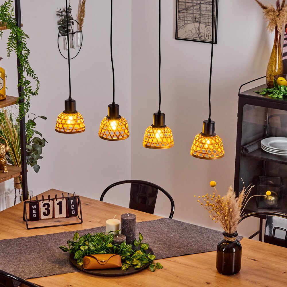 Aeschi Lampada a Sospensione Nero, 4-Luci main product photo