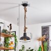 Nacate Lampadario a sospensione Écru, Nero, 1-Luce