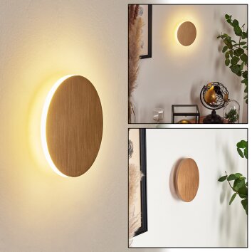 Comallo Applique LED Oro, Ottone, 1-Luce