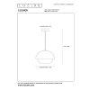 Lucide COOPER Lampada a Sospensione Oro, Ottone, 1-Luce