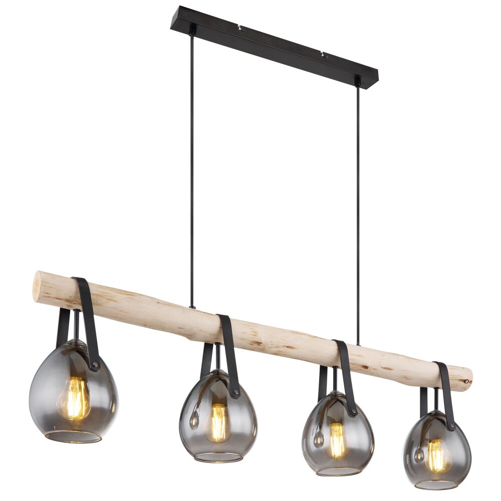 Globo DIETHILD Lampadario a sospensione Nero, 4-Luci main product photo