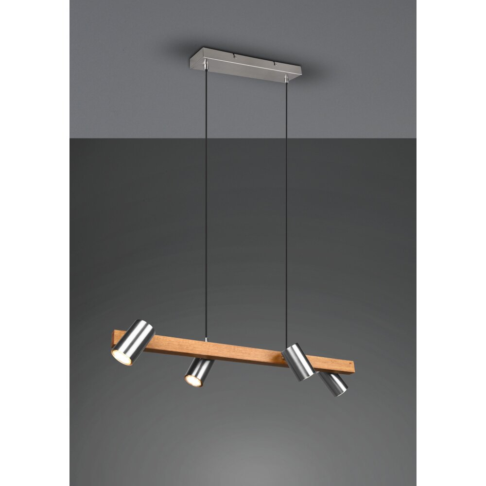 Trio MARLEY Lampada a Sospensione Écru, Nichel opaco, 4-Luci main product photo