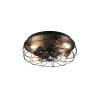 Reality Trondheim ventilatore da soffitto Nero, 4-Luci, Telecomando