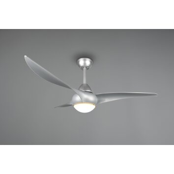 Reality Alesund ventilatore da soffitto LED Titanio, 1-Luce, Telecomando