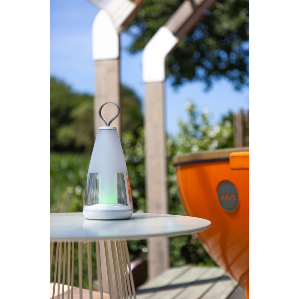 Lutec PEPPER Lampada da tavolo LED Bianco, 1-Luce, Cambia colore