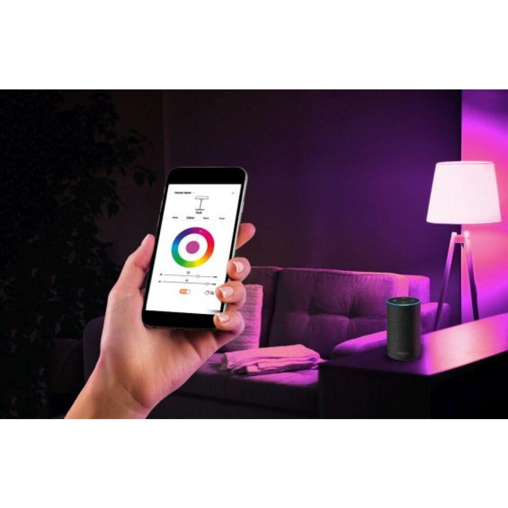 Lutec PEPPER Lampada da tavolo LED Bianco, 1-Luce, Cambia colore