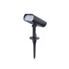 Lutec GINBO Faretto da giardino LED Nero, 1-Luce, Sensori di movimento, Cambia colore