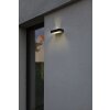 Lutec FADI Applique da esterno LED Nero, 1-Luce, Sensori di movimento