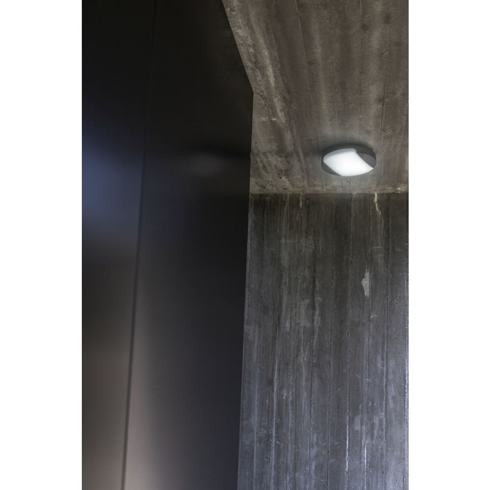 Lutec SWEEP Plafoniera da esterno LED Antracite, 1-Luce
