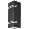 Lutec STRIPES Applique da esterno LED Nero, 2-Luci