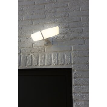 Lutec ARTICA Applique da esterno LED Bianco, 1-Luce, Sensori di movimento