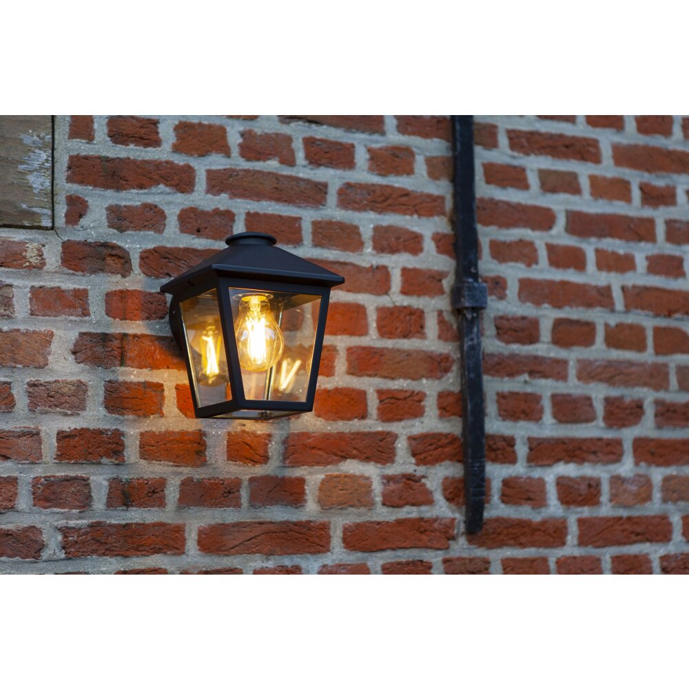 Lutec ZAGO Applique da esterno Nero, 1-Luce