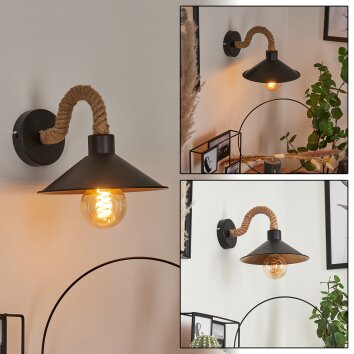 Bolombolo Applique Oro, Nero, 1-Luce