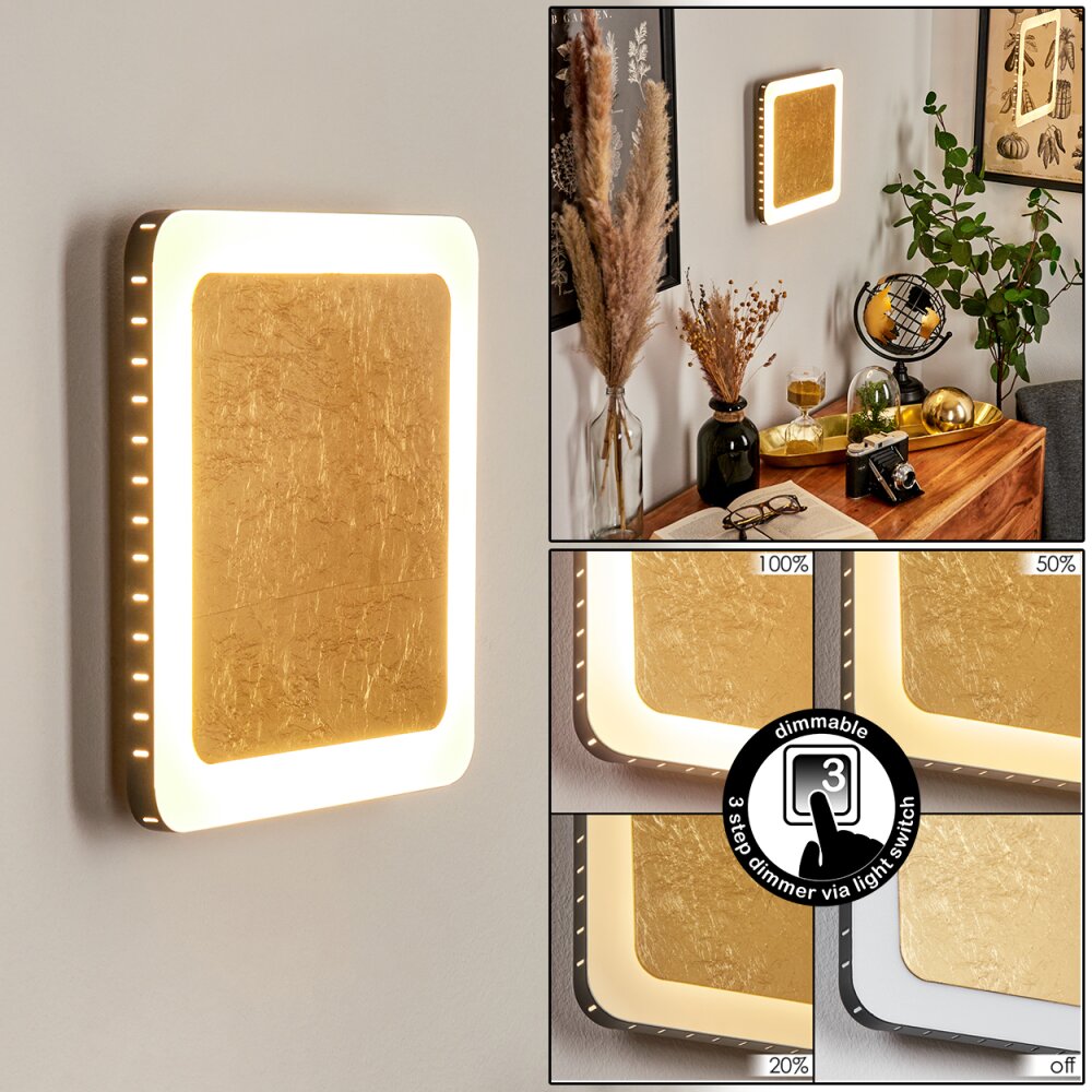 Guacacallo Applique LED Oro, Nero, Bianco, 1-Luce main product photo
