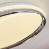 Alberton Plafoniera LED Cromo, Trasparente, chiaro, Bianco, 1-Luce