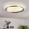 Alberton Plafoniera LED Cromo, Trasparente, chiaro, Bianco, 1-Luce