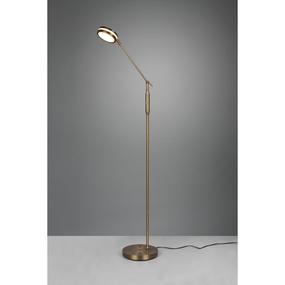 Trio Franklin Lampada da terra LED Ottone antico, 1-Luce