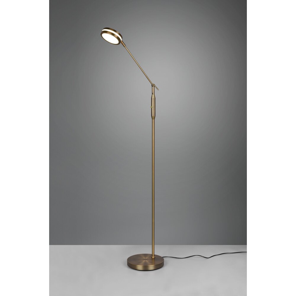 Trio Franklin Lampada da terra LED Ottone antico, 1-Luce