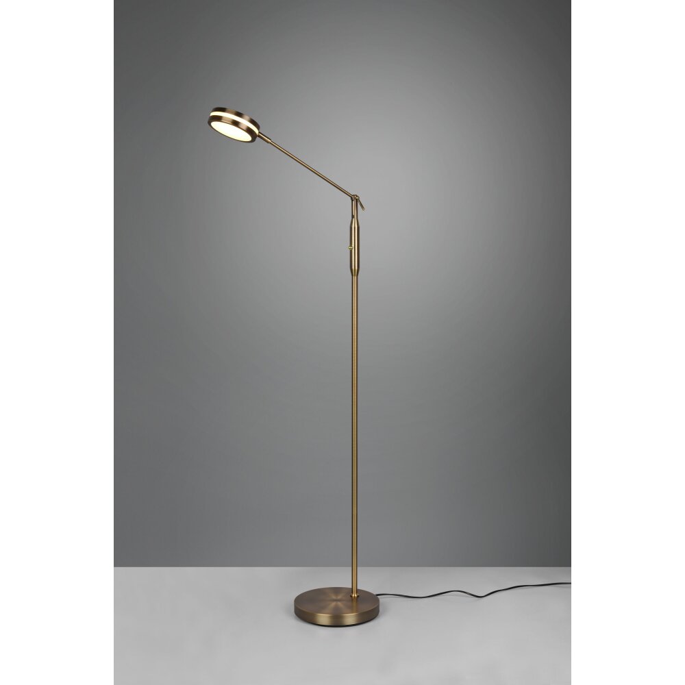 Trio Franklin Lampada da terra LED Ottone antico, 1-Luce