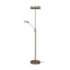 Trio Franklin Lampada da terra LED Ottone antico, 2-Luci