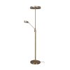 Trio Franklin Lampada da terra LED Ottone antico, 2-Luci