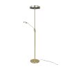 Trio Franklin Lampada da terra LED Ottone, 2-Luci