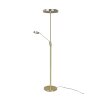 Trio Franklin Lampada da terra LED Ottone, 2-Luci