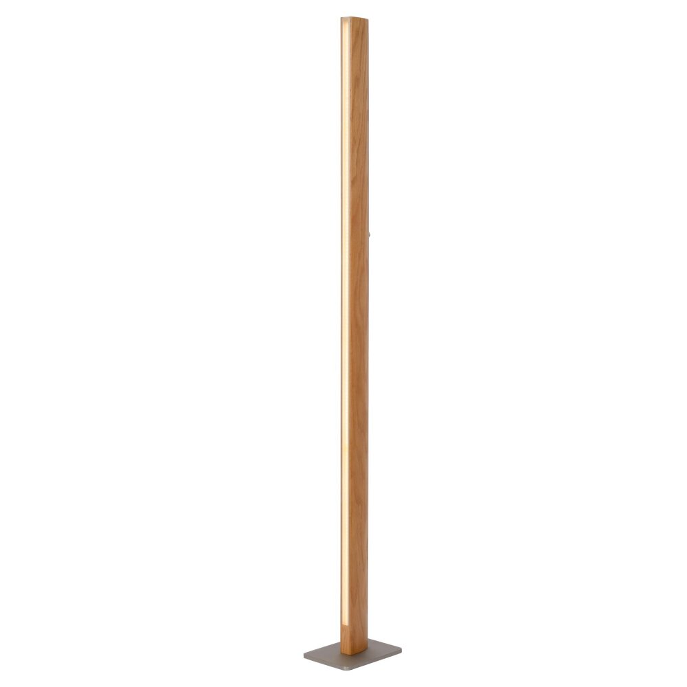 Lucide SYTZE Lampada da terra LED Legno chiaro, 1-Luce
