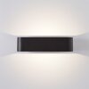 Brilliant Golda Applique da esterno LED Nero, 1-Luce