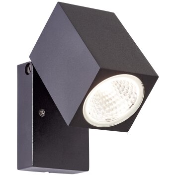 Brilliant Burk Applique da esterno LED Nero, 1-Luce