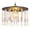 Globo COMMA Lampadario a sospensione Ottone, Grigio fumo, Nero, 1-Luce