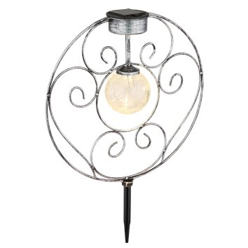 Globo Lampada solare LED Argento Brunito, 1-Luce