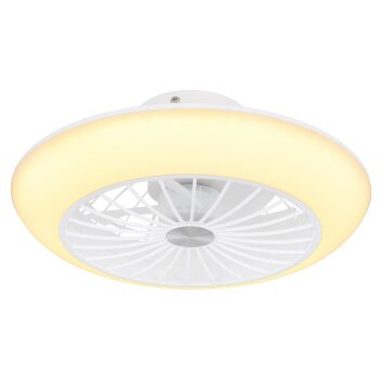 Globo LAFFEE ventilatore da soffitto LED Bianco, 1-Luce