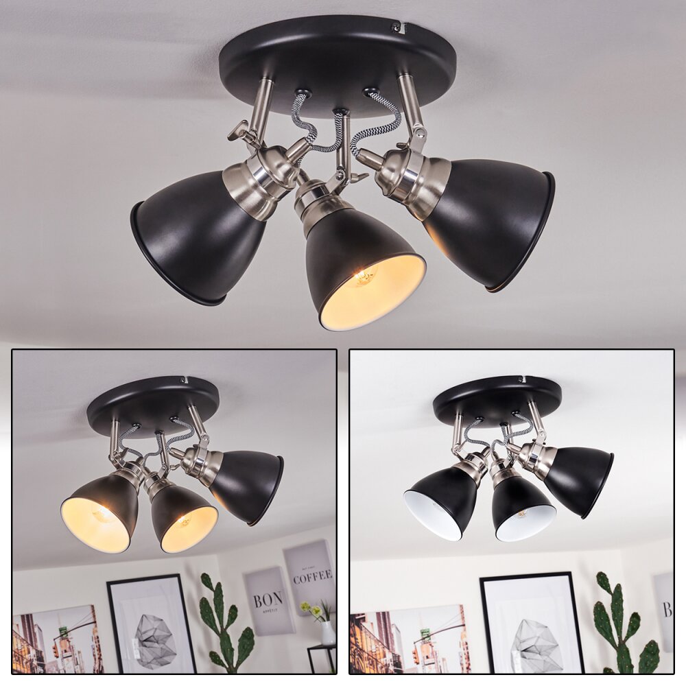 Gralingen Plafoniera Nichel opaco, Nero, 3-Luci main product photo