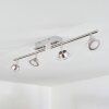 Marsen Plafoniera LED Cromo, Nichel opaco, 4-Luci, Telecomando, Cambia colore