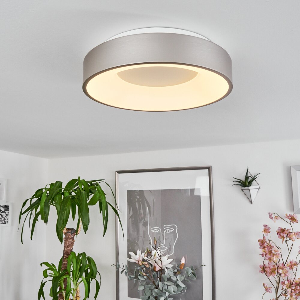 Playas Plafoniera LED Argento, Bianco, 1-Luce main product photo