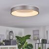 Playas Plafoniera LED Argento, Bianco, 1-Luce