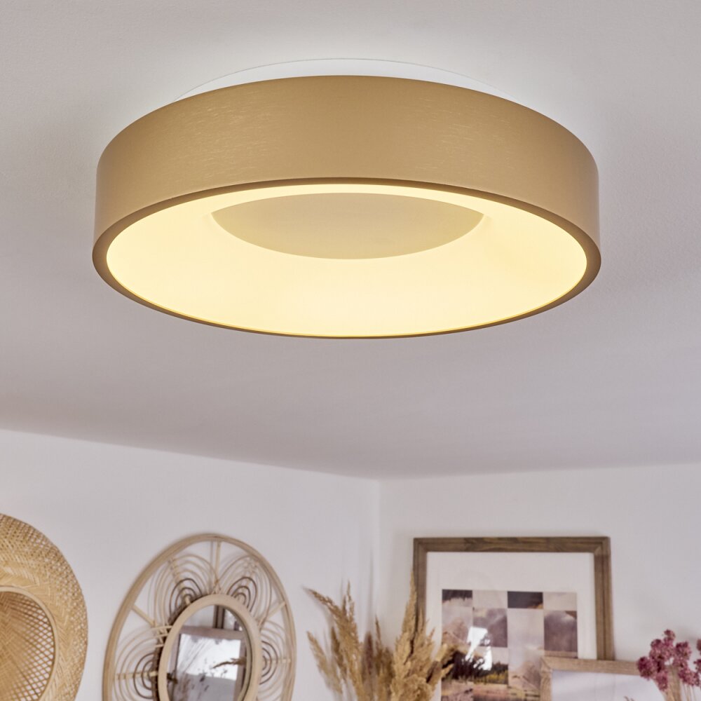 Playas Plafoniera LED Oro, Bianco, 1-Luce main product photo