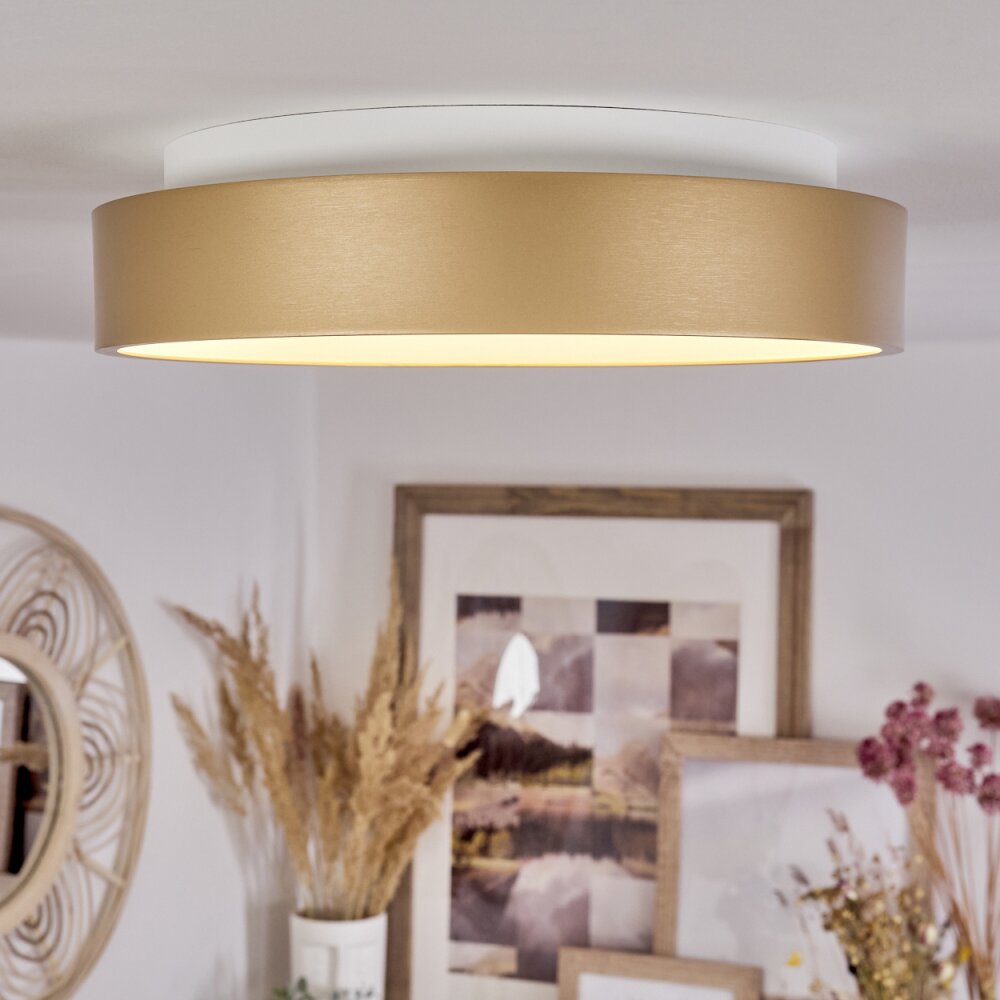Playas Plafoniera LED Oro, Bianco, 1-Luce