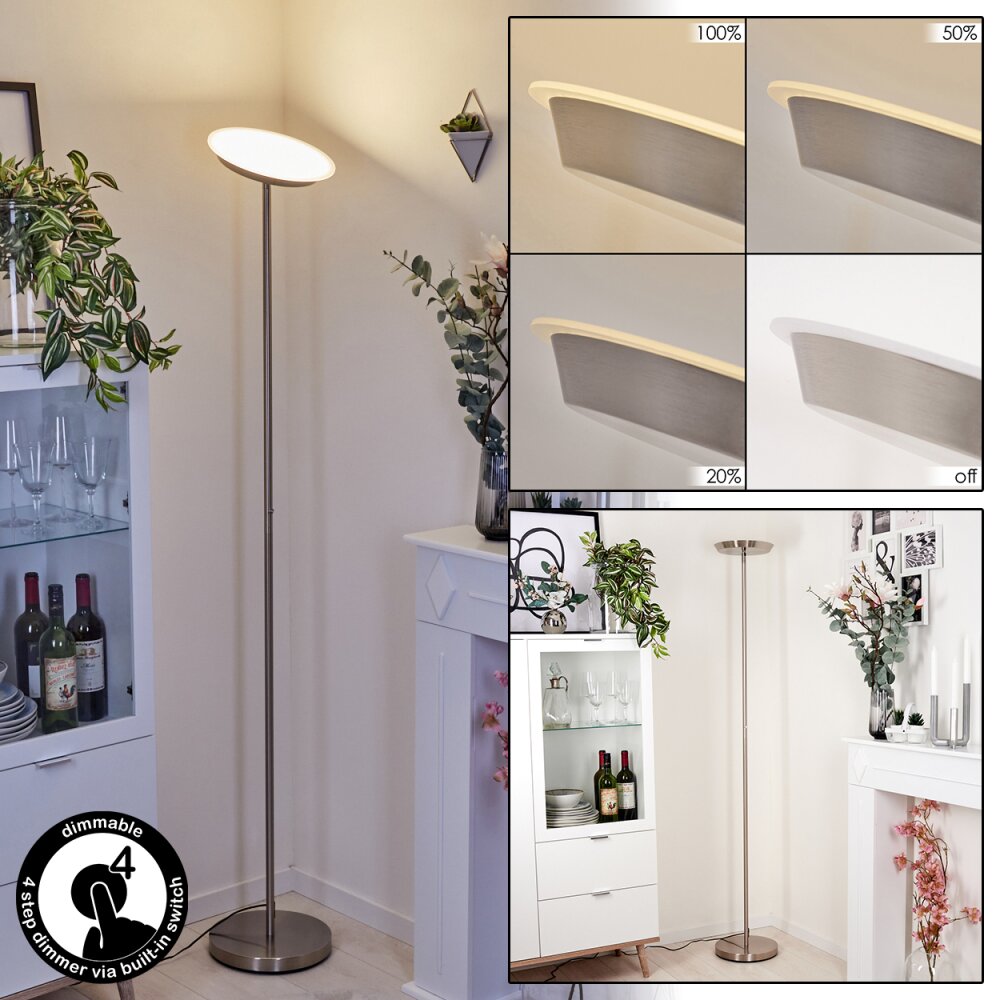 Mjoelby Lampada da terra LED Nichel opaco, 1-Luce main product photo