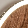 Rocha Applique LED Marrone, Aspetto del legno, Nero, 1-Luce