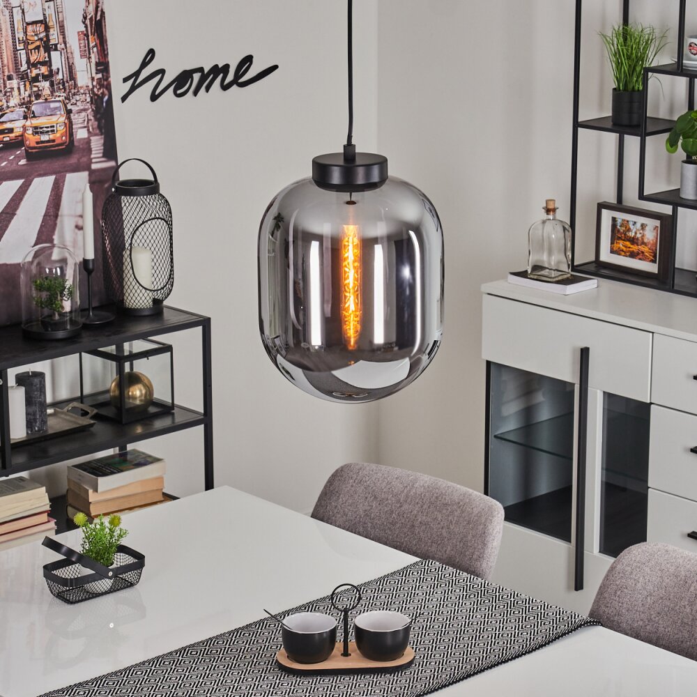 Elvange Lampadario a sospensione Nero, 1-Luce main product photo