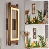 Ayajasco Applique LED Aspetto del legno, Écru, Nero, 1-Luce