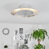 Merlo Plafoniera LED Argento, 1-Luce
