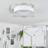 Playas Plafoniera LED Bianco, 1-Luce