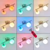 Motala Plafoniera LED Nichel opaco, 2-Luci, Telecomando, Cambia colore