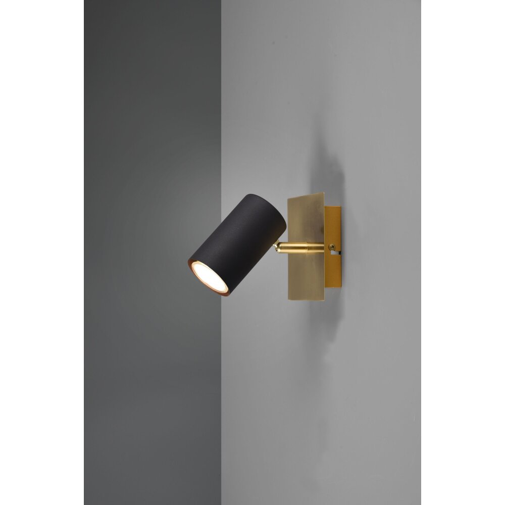 Trio MARLEY Applique Nero-Oro, 1-Luce main product photo