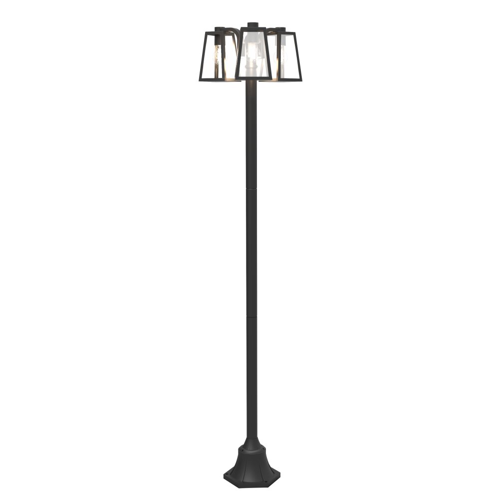 Lutec FIA Lampione multibraccia Nero, 3-Luci main product photo